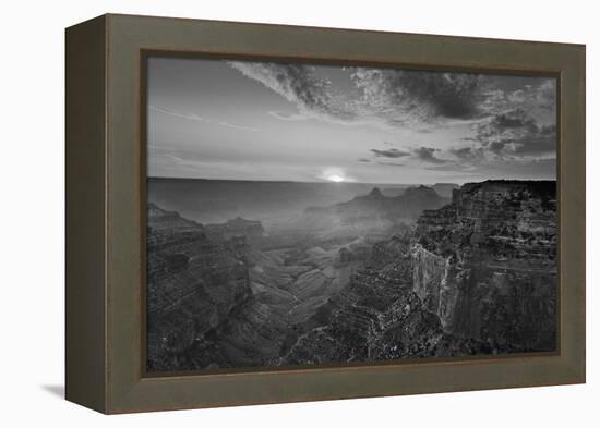 Cape Royal Viewpoint at Sunset, North Rim, Grand Canyon Nat'l Park, UNESCO Site, Arizona, USA-Neale Clark-Framed Premier Image Canvas