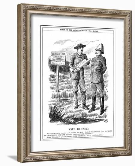 Cape to Cairo, 1899-John Tenniel-Framed Giclee Print