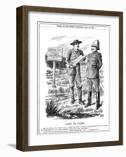 Cape to Cairo, 1899-John Tenniel-Framed Giclee Print