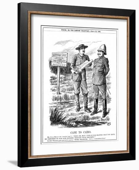 Cape to Cairo, 1899-John Tenniel-Framed Giclee Print