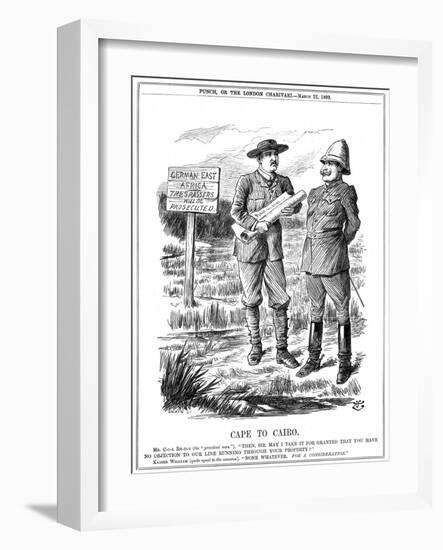 Cape to Cairo, 1899-John Tenniel-Framed Giclee Print