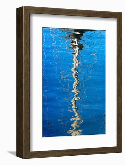 Cape Town, Harbour, Reflexion of a Mast-Catharina Lux-Framed Photographic Print