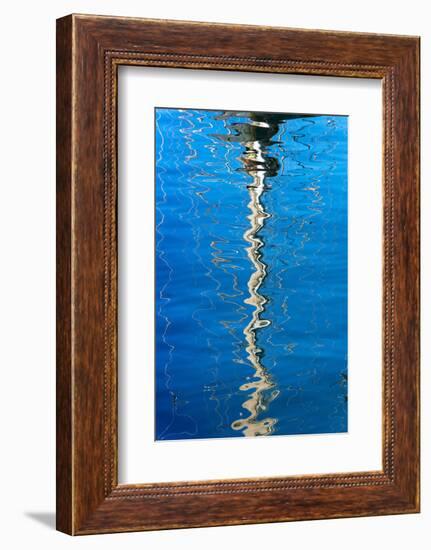 Cape Town, Harbour, Reflexion of a Mast-Catharina Lux-Framed Photographic Print