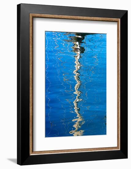 Cape Town, Harbour, Reflexion of a Mast-Catharina Lux-Framed Photographic Print