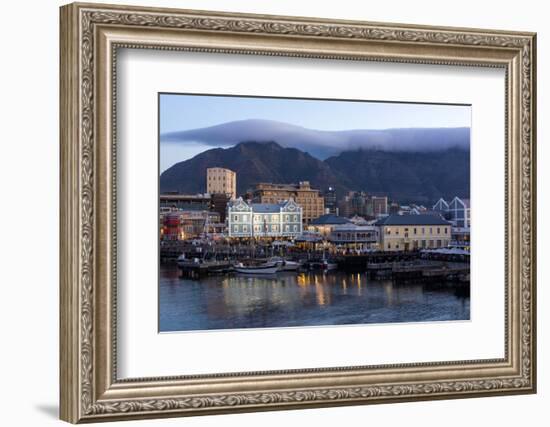 Cape Town, Harbour, Table Mountain with 'Tablecloth'-Catharina Lux-Framed Photographic Print