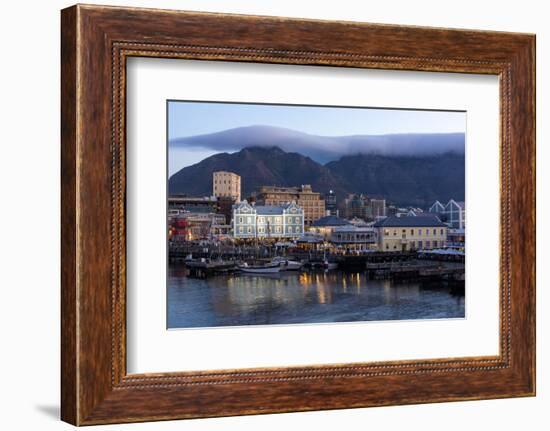 Cape Town, Harbour, Table Mountain with 'Tablecloth'-Catharina Lux-Framed Photographic Print