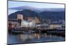 Cape Town, Harbour, Table Mountain with 'Tablecloth'-Catharina Lux-Mounted Photographic Print