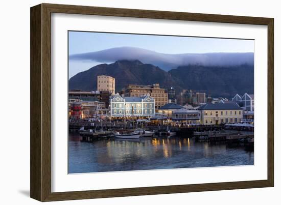 Cape Town, Harbour, Table Mountain with 'Tablecloth'-Catharina Lux-Framed Photographic Print