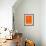 Cape Town Street Map Orange-NaxArt-Framed Premium Giclee Print displayed on a wall