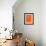 Cape Town Street Map Orange-NaxArt-Framed Premium Giclee Print displayed on a wall