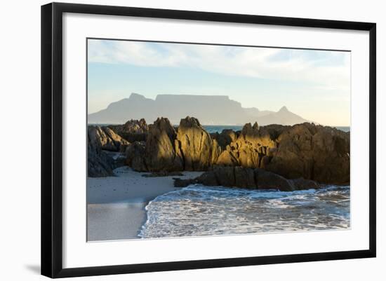 Cape Town, Table Mountain, Bloubergstrand-Catharina Lux-Framed Photographic Print