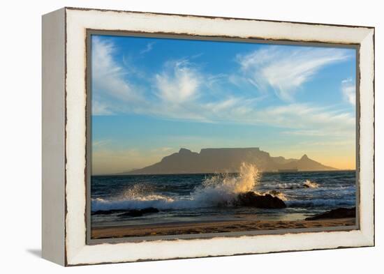 Cape Town, Table Mountain, Coast-Catharina Lux-Framed Premier Image Canvas