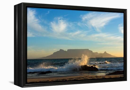 Cape Town, Table Mountain, Coast-Catharina Lux-Framed Premier Image Canvas