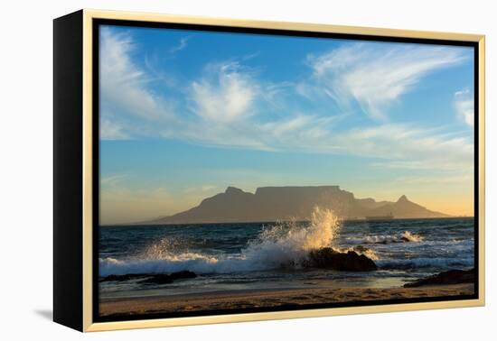 Cape Town, Table Mountain, Coast-Catharina Lux-Framed Premier Image Canvas