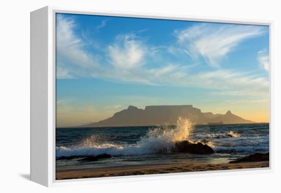 Cape Town, Table Mountain, Coast-Catharina Lux-Framed Premier Image Canvas