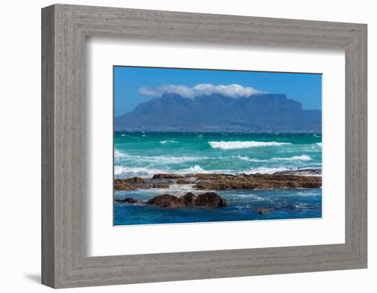 Cape Town, Table Mountain, Distant View-Catharina Lux-Framed Photographic Print