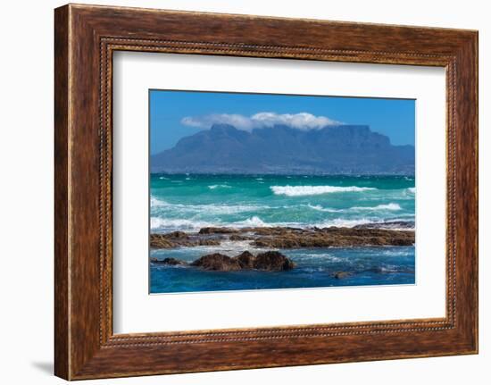 Cape Town, Table Mountain, Distant View-Catharina Lux-Framed Photographic Print