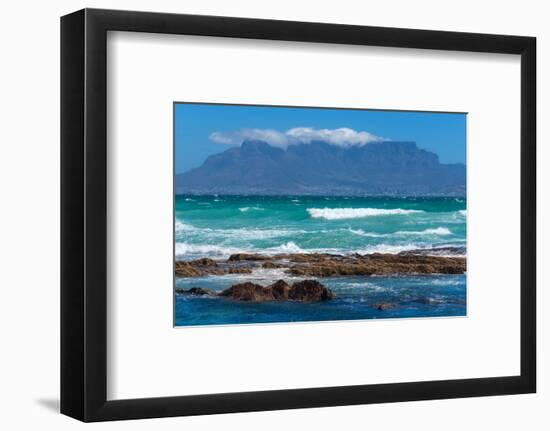 Cape Town, Table Mountain, Distant View-Catharina Lux-Framed Photographic Print