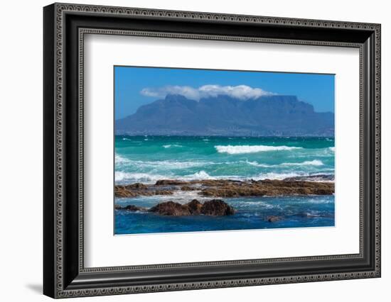 Cape Town, Table Mountain, Distant View-Catharina Lux-Framed Photographic Print