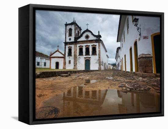 Capela De Santa Rita, An Old Historic Church in Paraty-Alex Saberi-Framed Premier Image Canvas