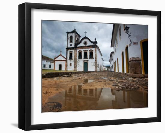 Capela De Santa Rita, An Old Historic Church in Paraty-Alex Saberi-Framed Photographic Print