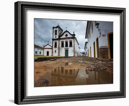 Capela De Santa Rita, An Old Historic Church in Paraty-Alex Saberi-Framed Photographic Print