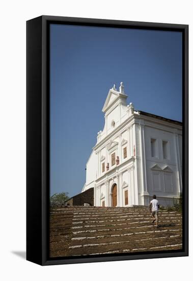 Capello Do Monte (Mount Mary Church), Old Goa, UNESCO World Heritage Site, Goa, India, Asia-Yadid Levy-Framed Premier Image Canvas