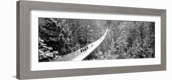Capilano Bridge, Suspended Walk, Vancouver, British Columbia, Canada-null-Framed Photographic Print