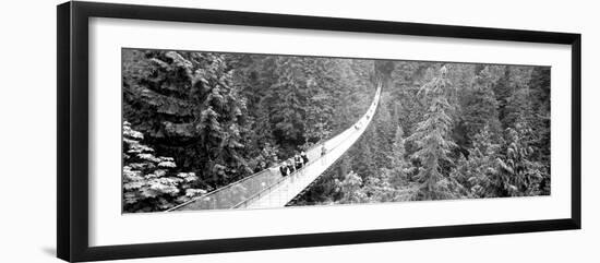 Capilano Bridge, Suspended Walk, Vancouver, British Columbia, Canada-null-Framed Photographic Print