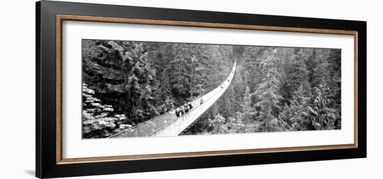 Capilano Bridge, Suspended Walk, Vancouver, British Columbia, Canada-null-Framed Photographic Print
