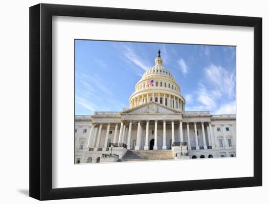 Capital Building in Washington DC ,Close Up-abracadabra99-Framed Photographic Print