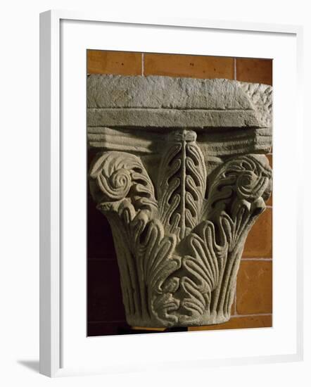 Capital, Early Medieval Reworking or Corinthian Type Romanesque, Italy, 5th-11th Century-null-Framed Giclee Print