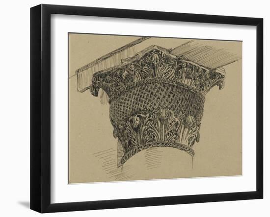 Capital from the Mosque of El-Aksa, Illustration from 'The Life of Our Lord Jesus Christ', 1886-94-James Tissot-Framed Giclee Print