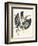 Capital Letter A Decorated with Floral Motifs and a Bird., 1880 (Engraving)-Léonce Justin Alexandre Petit-Framed Giclee Print