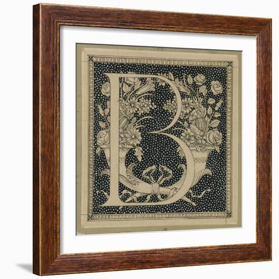 Capital Letter B, Illustration from 'The Life of Our Lord Jesus Christ'-James Tissot-Framed Giclee Print