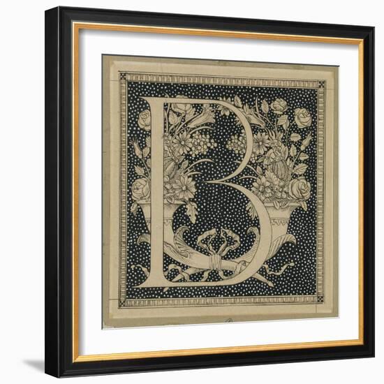 Capital Letter B, Illustration from 'The Life of Our Lord Jesus Christ'-James Tissot-Framed Giclee Print