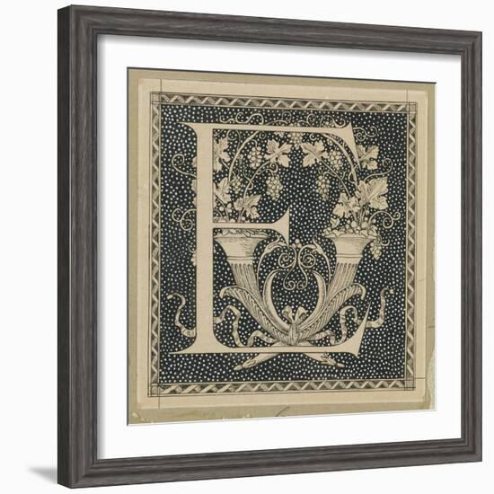 Capital Letter E, Illustration from 'The Life of Our Lord Jesus Christ'-James Tissot-Framed Giclee Print