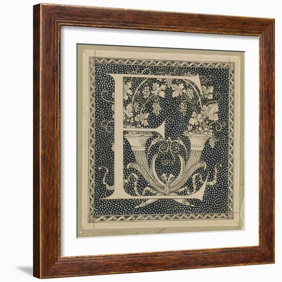 Capital Letter E, Illustration from 'The Life of Our Lord Jesus Christ'-James Tissot-Framed Giclee Print