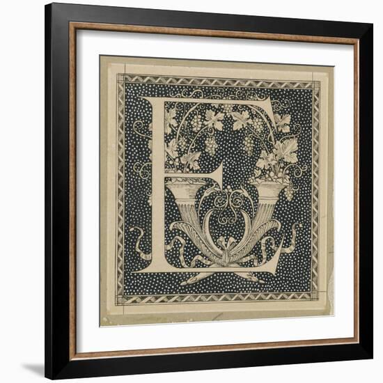 Capital Letter E, Illustration from 'The Life of Our Lord Jesus Christ'-James Tissot-Framed Giclee Print