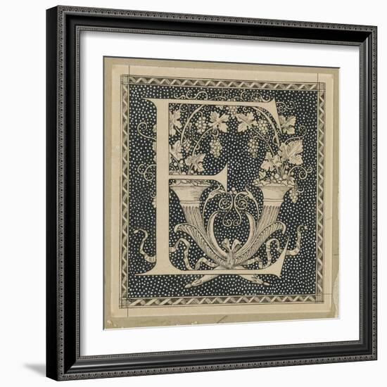 Capital Letter E, Illustration from 'The Life of Our Lord Jesus Christ'-James Tissot-Framed Giclee Print