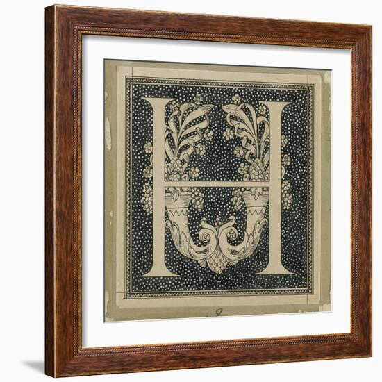 Capital Letter H, Illustration from 'The Life of Our Lord Jesus Christ'-James Tissot-Framed Giclee Print