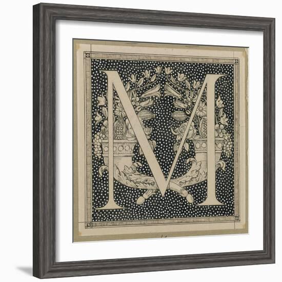 Capital Letter M, Illustration from 'The Life of Our Lord Jesus Christ'-James Tissot-Framed Premium Giclee Print