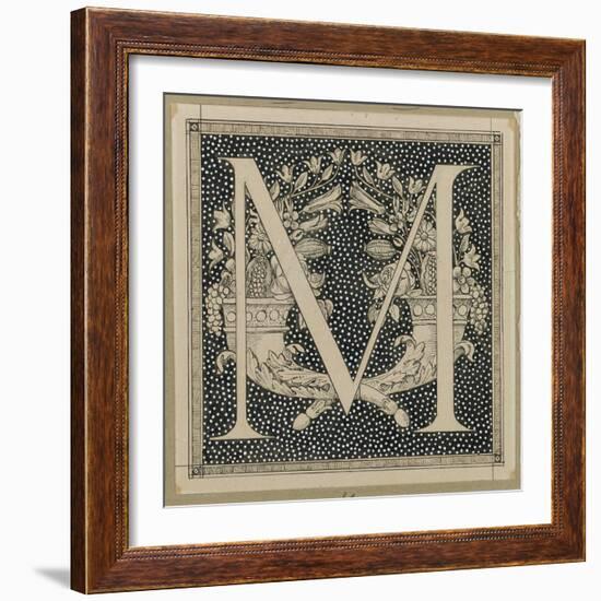 Capital Letter M, Illustration from 'The Life of Our Lord Jesus Christ'-James Tissot-Framed Premium Giclee Print