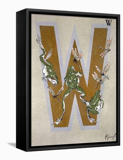 Capital Letter W, from L'Art Croquis D'Animaux, Published Paris, c.1920-Jean Saude-Framed Premier Image Canvas