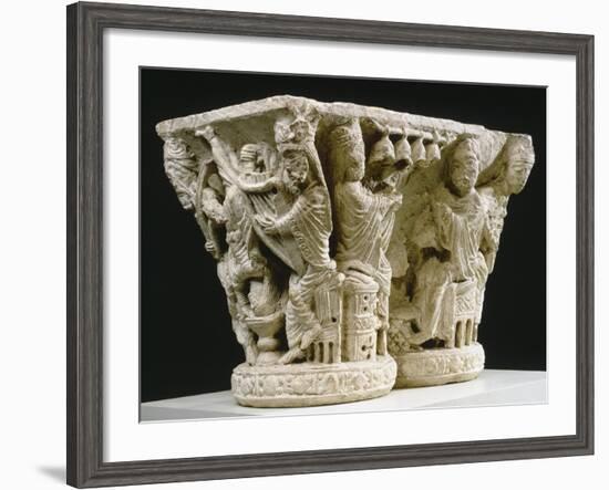 Capital of Musicians, from the Cloister of the Abbey of St Georges De Boscherville in France-null-Framed Giclee Print