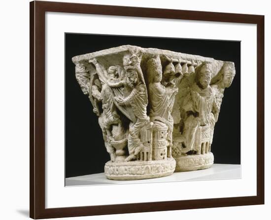 Capital of Musicians, from the Cloister of the Abbey of St Georges De Boscherville in France-null-Framed Giclee Print