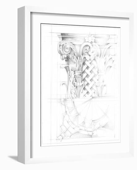 Capital Schematic II-Ethan Harper-Framed Art Print