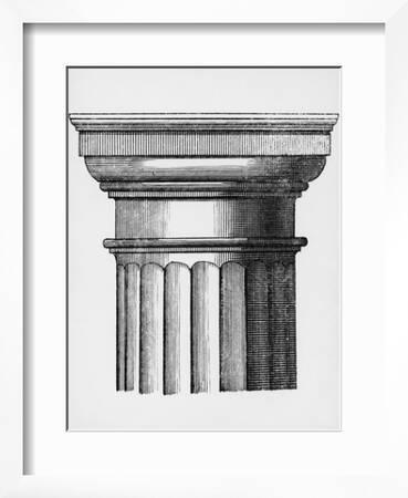 Capital with Abacus and Echinus, Detail from Doric Column' Giclee Print |  Art.com