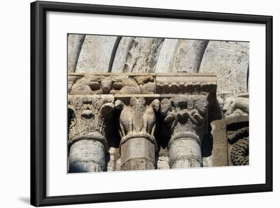 Capitals, Architectural Detail of Collegiate Church of Saints Quiricus and Julietta-null-Framed Giclee Print