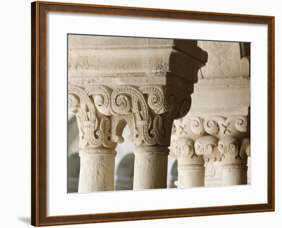 Capitals in Cloister of Notre-Dame De Senanque Abbey, Gordes, Vaucluse, Provence, France-Godong-Framed Photographic Print